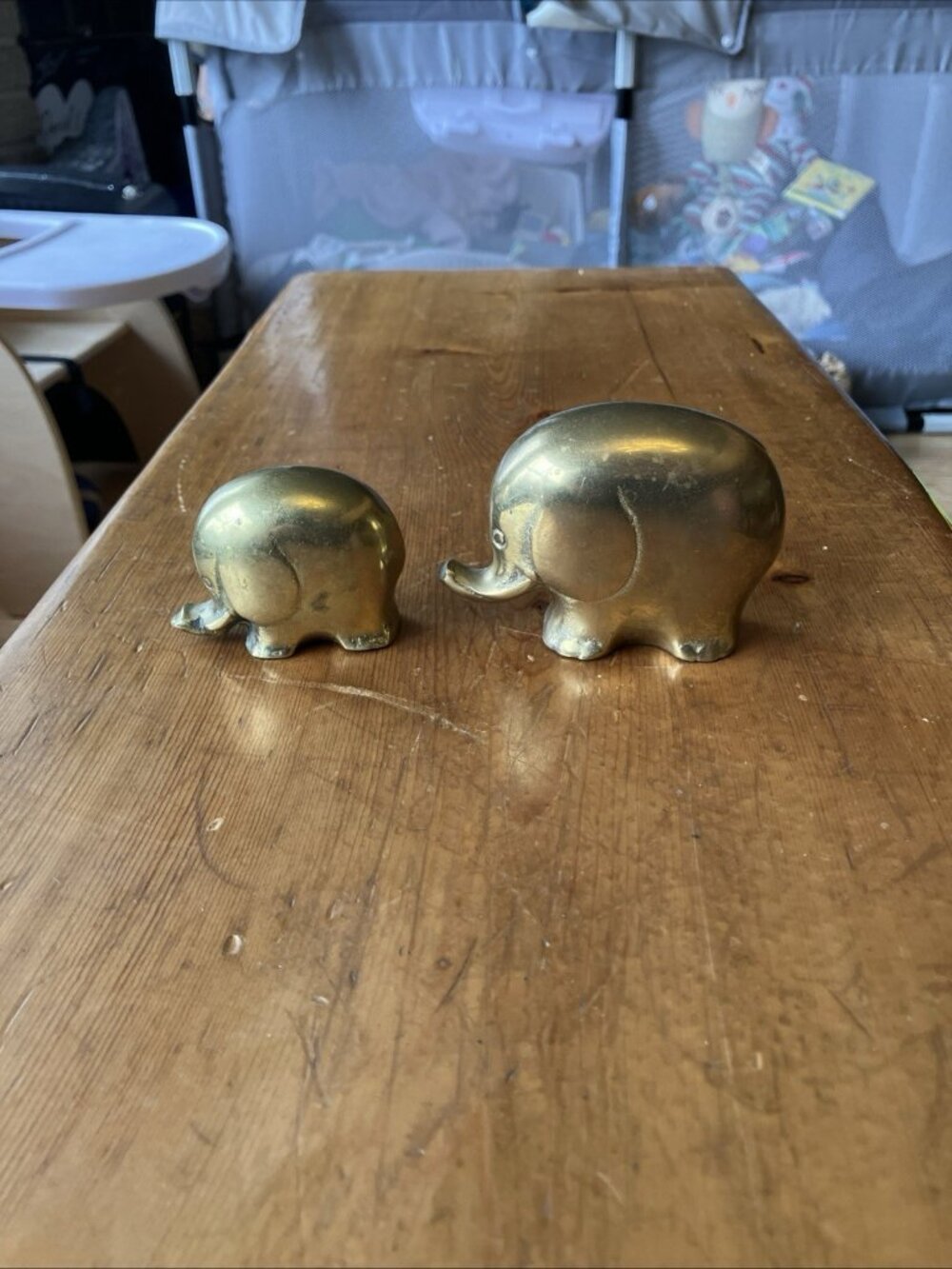 Vintage Brass ELEPHANT Figurines Statues